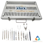 Karl Storz Ophthalmic Microsurgery Instrument Set With Case 15 Pieces. Fixed Price $1399.00.