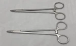 2X Weck 510-111 Bulldog Needle Holders, Tc, Serrated, Straight, 7". Fixed Price $49.99.