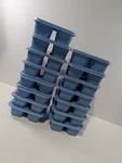 Made For Retail 4-COMPARTMENT Snack Container Blue With Clear Lid (pack Of 16). Fixed Price $8.47.