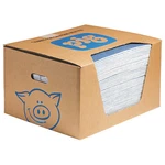 Pig WTR006 Sorbent Pad, 11 Gal, 15 X 19 In, Universal, Blue, White, Fibers,. Fixed Price $87.65.
