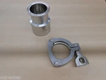 Used Eagle Stainless Steel 110ML Bottle STB-110 C/w Clamp. Fixed Price $59.99.