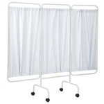 R&b Wire Products PSS-3CUS Three Panel Mobile Privacy Screen With White Vinyl. Fixed Price $224.99.