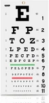 Pecula Eye Chart, Snellen Wall 240L" X 10.8W". Fixed Price $12.03.