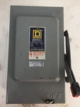 Square HU361 30 Amp 600 Volt Phase Non-fusible Indoor DISCONNECT..D-2150. Fixed Price $45.00.