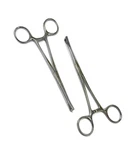 (QTY-2) Sklar 17 2957 Pennington Forceps, Serrated Triangular Jaw, 6-1/4" P6. Fixed Price $19.99.