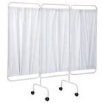 R&b Wire Products Three Mobile Privacy Screen With White Vinyl Panels. Fixed Price $265.10.