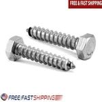 Stainless Steel Lag Screws 1/4 Inch Hex Head 20 Pack Durable Rust Resistant New. Fixed Price $13.98.