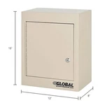 Small Narcotics Cabinet, Door/double Lock, 12"W X 8"D 15"H, Beige. Fixed Price $1359.59.