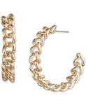 Karl Lagerfeld 301421 Paris Gold-tone Small Chain Link C-hoop Earrings. Fixed Price $27.30.