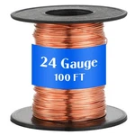 100FT 24 Gauge Copper Wire For Gardening, Electroculture, Bonsai, Jewelry Mak.... Fixed Price $19.29.