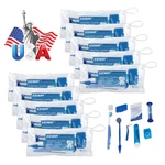 Usps 10X Ties Toothbrush Interdental Floss Kit Blue Azdent. Fixed Price $47.59.