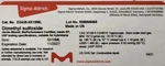 Sigma-aldrich Dimethyl Sulfoxide (dmso) Cat. No. D2438-5X10ML Exp NOV2027. Fixed Price $80.00.