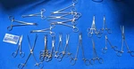 Set Of 29 V. Mueller Needle Holders, Forceps, Scissors And Clamps. Fixed Price $225.00.