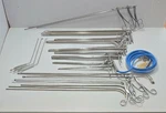 Pilling Surgical Laryngeal Instruments Set W- Fiber Optic Cable. Fixed Price $850.00.