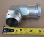 Tompkins Hydraulic Fitting Part 6890-24-24 Jic Flange Elbow Deg. Fixed Price $60.00.
