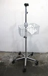 Rolling Cart/stand With Basket For Verathon Glidescope Gvl Video Monitor #003. Fixed Price $83.99.