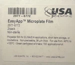 Usa Scientific Easyapp Microplate Film Elisa/eia Green 2977-6772. Fixed Price $39.95.
