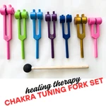 7 Chakra Tuning Fork Set Owzars Aluminum Alloy Sound Meditation 285-852HZ. Fixed Price $54.99.