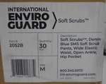 International Enviroguard 2052B Soft Scrubs Denim Blue Sms Pants Size 30/CASE. Fixed Price $34.99.