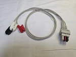 545317-HEL Ge 3-LEAD Set With Clips, 75 Cm/ 30 In, Aami Ecg Datex Ohmeda New. Fixed Price $49.00.