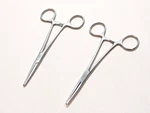 Lot Of (2) Crile Hemostat Straight Jarit 107-120 (5.5") Pilling 18-2050 (5.75"). Fixed Price $17.00.