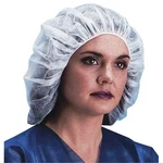 Keystone Safety 110NWI-10-21 White Bouffant Cap, Polypropylene, In Dia.,. Fixed Price $68.25.
