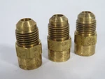 Parker 46F-6-4 Brass Female Connector 45 Flare 3/8" Tube 1/4" Npt Lot Of Used. Fixed Price $11.44.