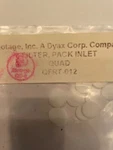 Biotage Inc. Filter Pack Inlet Quad QFRT-012. Fixed Price $14.99.