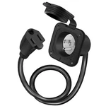 15A 125V Ac Port Flanged Power Inlet Plug Nema 5-15P W/18" Integrated Extension. Fixed Price $18.89.