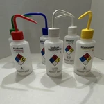 Labinvo Safety Wash Bottles Set Acetone Methanol Color-coded Caps. Fixed Price $40.00.