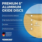Starcke Premium 6 Inch Psa Gold Sanding Discs Aluminum Oxide. Fixed Price $30.48.