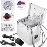 Portable Dental Delivery Unit Mobile Case Air Compressor Syringe Suction 4HOLES. Fixed Price $439.12.