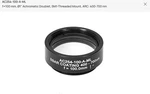 AC254-100-A-MLF=100 Mm, 1" Achromatic Doublet, SM1-THREADED Mount, Arc: 400-700. Fixed Price $125.00.