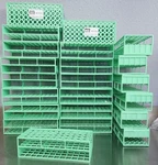 Marketlab Test Racks For 17MM Holds 60 Tubes Yellow & Green ML1882-GN. Fixed Price $399.99.