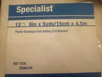 Bsn Specialist Plaster Bandages Fast Setting (5-8 Min ) 6" X Yds Ref; 7376. Fixed Price $79.95.