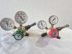 Two (2) Veriflo 55850 & 55852 Stainless Pressure Regulator Gas Oxygen Gauge. Fixed Price $105.95.