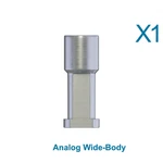 Dental Lab Wide Body Analog Standard Int Hex Platform Fixture - 5.0MM. Fixed Price $15.90.