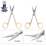 Azdent Dental Surgical Stainless Steel Scissors Forceps Straight Curved Tips. Fixed Price $38.71.
