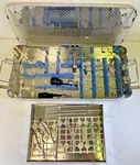 12 Piece Brainlab Vectorvision Spine Instrument Set W/ Sterilization Case Neuro. Fixed Price $2225.00.
