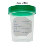 Amsino Sterile Specimen Containers With Lids & Labels, 4 Oz - Case Of 100. Fixed Price $50.00.