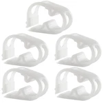 Kyuionty 1/4" - Plastic Tubing Clamps Adjustable Tube 1/2", White. Fixed Price $11.23.