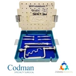 Codman Hudson Hand Drill & Dowel Cutter 9-PIECE Set W/ Sterilization Case. Fixed Price $450.00.
