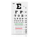 Pecula Eye Chart For Exams - Snellen Wall 20 240"L 10.8"W, White. Fixed Price $17.90.
