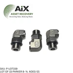 Lot Of Parker 3/8 Aoeg-ss 90 Elbow Sae-orb Npt Port Adapter Steel. Fixed Price $74.99.
