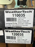 Weathertech No-drill Mudflaps 110035-120035 Black Nib , Usa Chevy Silverado. Fixed Price $150.00.