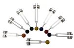 Radical Chakra Soul 8 Weighted Tuning Forks Rubber Balls Pouch & Activator. Fixed Price $75.05.