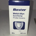 Baxter Welch Allyn 25 Thermometer Probe Covers #901010 Thermometry Factory Seal. Fixed Price $9.99.