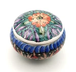 Vtg Sirga Avanos Ceramic Lidded Mini Trinket Box Hand Painted Signed Turkish Euc. Fixed Price $18.06.