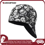 Arccaptain Welding Protective Welders Hat Reversible Fireproof 100% Cotton. Fixed Price $16.99.