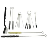 17PC Spray Gun Rifle Pistol Cleaning Brush Set - Black White Nylon Tube Nozzles. Fixed Price $8.99.